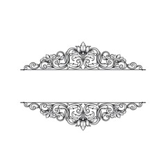 Ornate frame, scroll element.