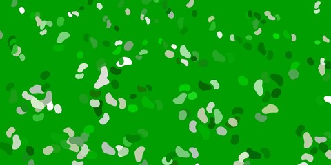 Light green, yellow vector background with random forms.