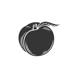 Peach glyph icon