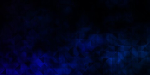 Obraz premium Dark BLUE vector pattern with polygonal style.