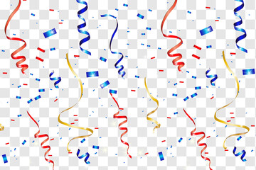 Vector confetti. Festive illustration.