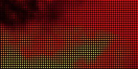 Light Orange vector template with circles. Abstract decorative design in gradient style with bubbles. Pattern for websites.