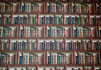 old books in the library