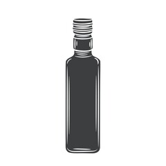 Glass bottle olive oil glyph icon