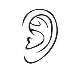 Ear outline icon