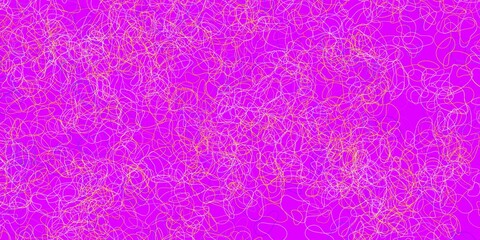 Light blue, yellow vector background with random forms.