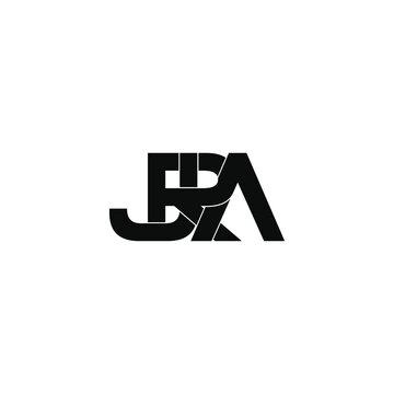 jra letter original monogram logo design