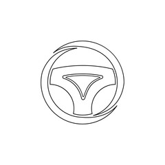 steering wheel logo