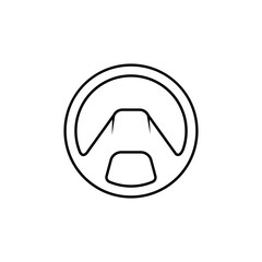 Obraz na płótnie Canvas steering wheel logo
