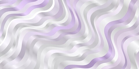 Light Purple vector pattern with lines. Illustration in abstract style with gradient curved.  Pattern for ads, commercials.