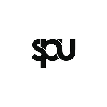 spu letter original monogram logo design