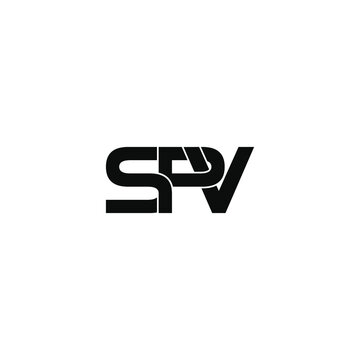 spv letter original monogram logo design