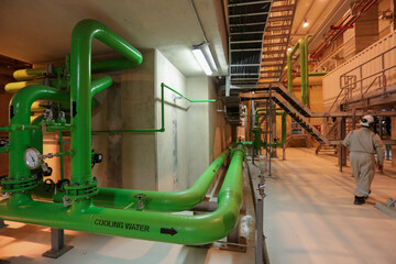 Power Plant piping for minerals and fuel transferring from one place to other inside the plant