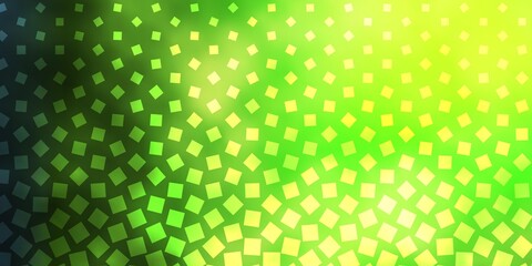 Dark Green, Yellow vector layout with lines, rectangles. Rectangles with colorful gradient on abstract background. Template for cellphones.