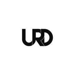 urd letter original monogram logo design