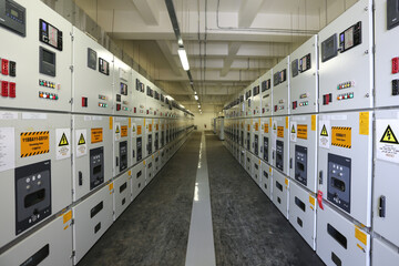 Diesel Generators and electrical switch rooms in the industry manufacturing unit