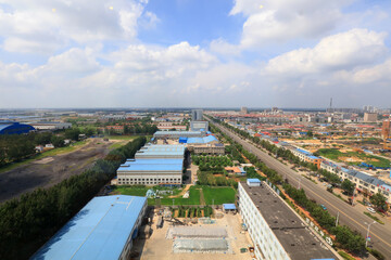 Urban architectural scenery, LUANNAN COUNTY, Hebei Province, China