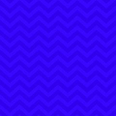 Horizontal zigzag striped pattern. Simple seamless texture with thin and thick lines in cobalt blue. Striped background.