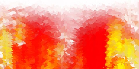 Light orange vector triangle mosaic pattern.