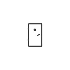 door line icon on white background