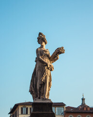 Obraz premium Photo of a statue in florence italy