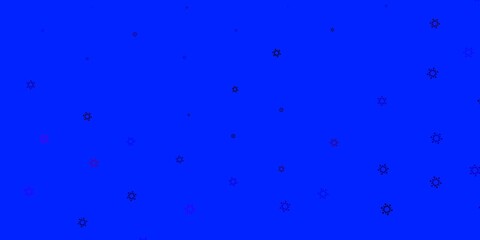 Light pink, blue vector template with flu signs.