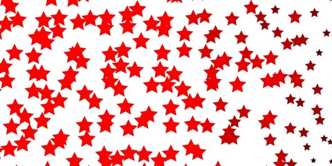 Light Orange vector layout with bright stars. Colorful illustration with abstract gradient stars. Pattern for wrapping gifts.