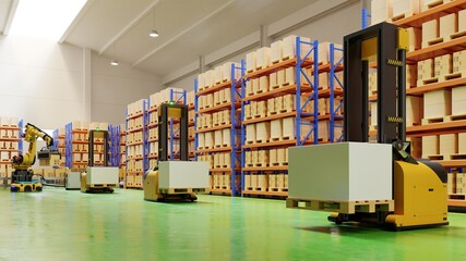 AGV Forklift Trucks-Transport More with Safety in warehouse.