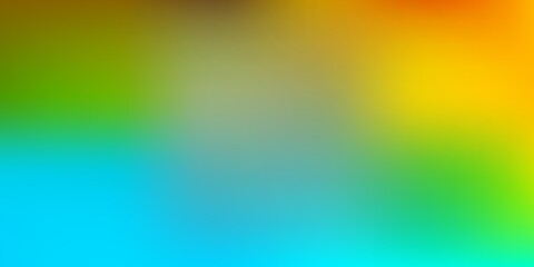 Light Blue, Yellow vector abstract blur drawing.