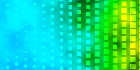 Light Blue, Green vector background with rectangles. New abstract illustration with rectangular shapes. Pattern for commercials, ads.