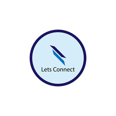 Connect Company Logo Design Illustration