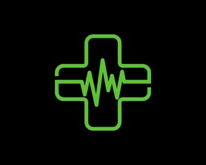 Healthy cross with pulse inside