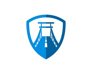 Protection shield with bridge inside