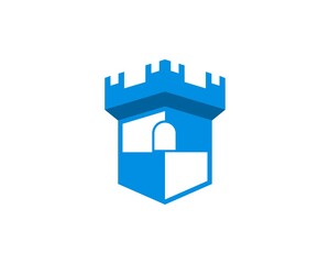 Blue fortress and protection shield