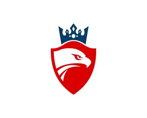 Shield with eagle head and crown