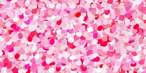 Light pink vector template with abstract forms.