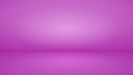 Empty studio background with soft lighting in purple colors