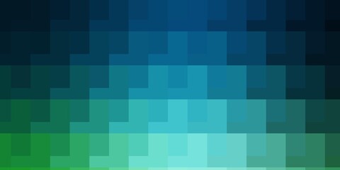 Light Blue, Green vector background with rectangles. New abstract illustration with rectangular shapes. Template for cellphones.