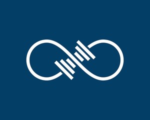 Infinity and white barbell