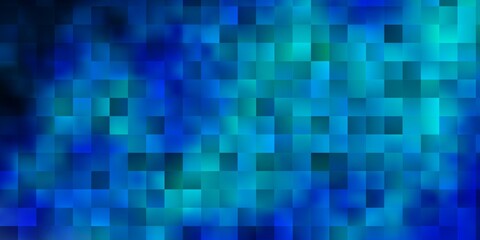 Dark BLUE vector pattern in square style.