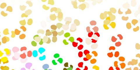 Light multicolor vector pattern with abstract shapes.