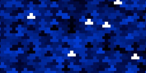 Dark BLUE vector texture in rectangular style. Colorful illustration with gradient rectangles and squares. Modern template for your landing page.