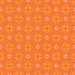 Orange background pattern. Seamless pattern. Geometric background for fabric, tile, interior design or wallpaper. Vector background image
