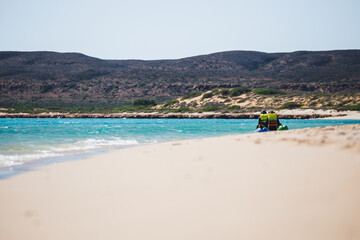 Obraz premium Kayak in Cape Range National Park, Australia.