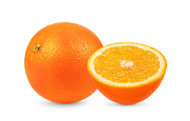 orange on the white background