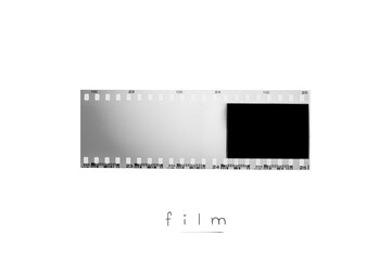 (35 mm.)Vintage film frame.With white space.film camera.
