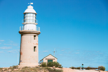 Fototapeta na wymiar Vlamingh Head Lighthouse in Exmouth, Australia.