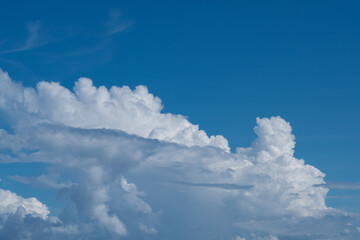 blue sky with clouds background, summer time, beautiful sky
