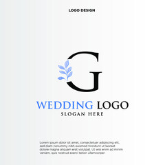 G Beauty vector initial logo, handwriting logo of initial signature, wedding, fashion, jewerly, boutique, floral and botanical with creative template for any company or business.