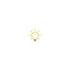lamp, bulp idea logo icon